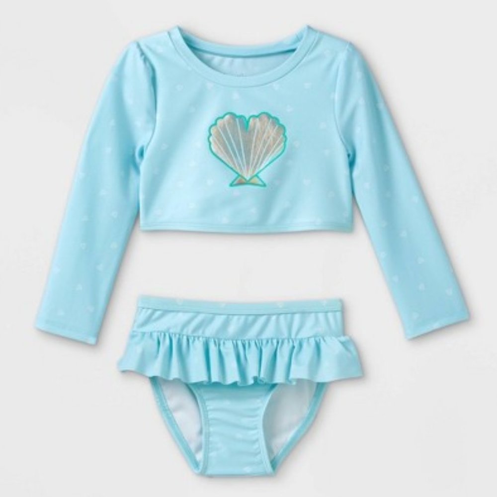 NEW Cat & Jack Girls Mermaid Bikini